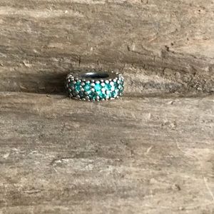 Pandora green CZ spacer